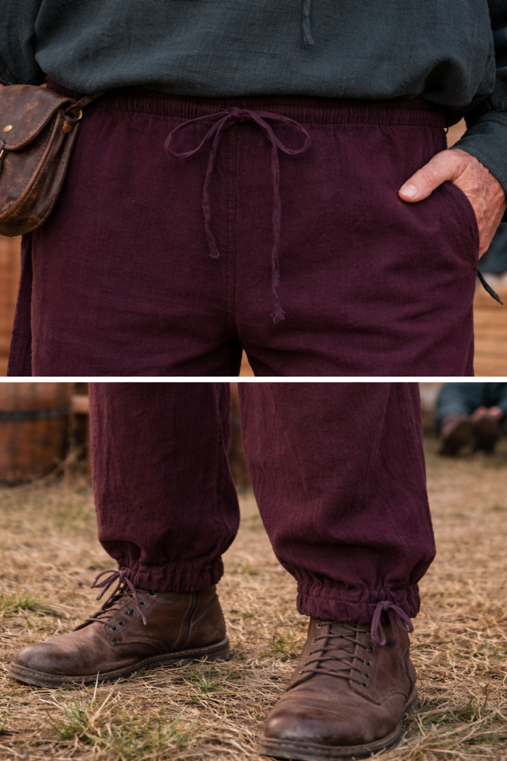 Gunner Pants | Classic Cotton Pirate & Renaissance Trousers - Image 3