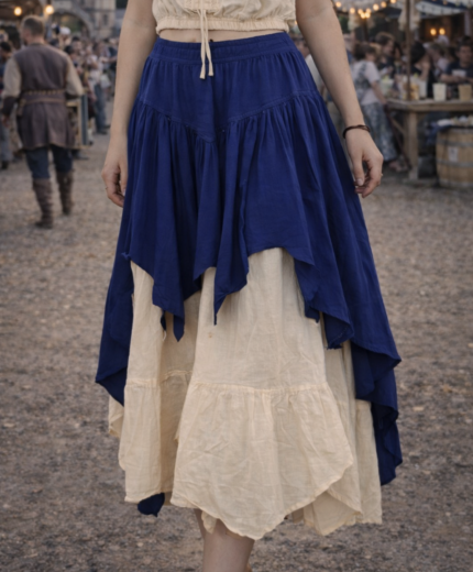 Double Layer Adjustable Skirt | Renaissance & Festival Skirt Set