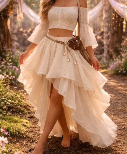 Enchanted Cotton Skirt | Renaissance & Festival Skirt