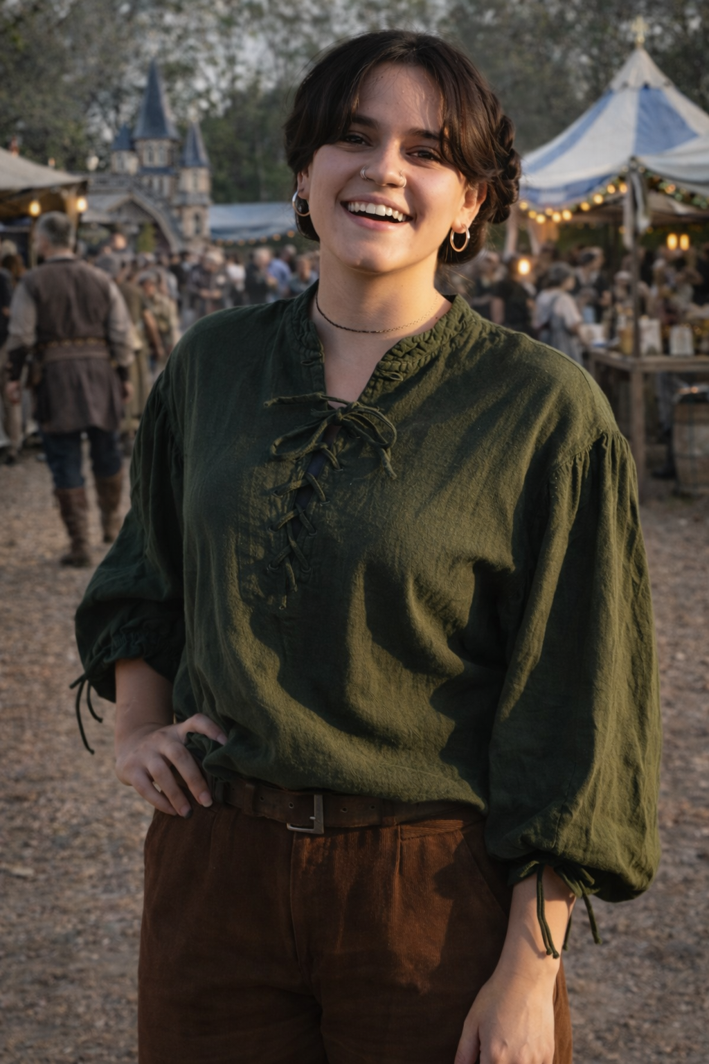 Women’s Pirate Shirt | Lace-Up Renaissance Festival Blouse