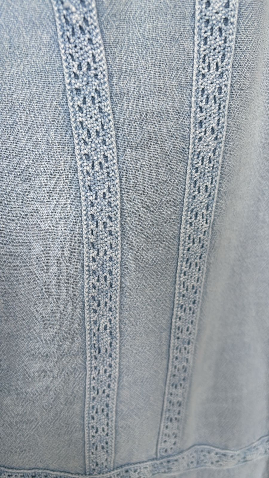 Viking Cotton Dress with Front Lace & Adjustable Side Ties - Image 2